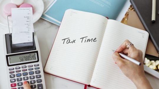 Time for Taxes Money Financial Accounting Taxation Concept